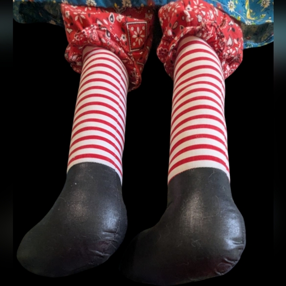 Handmade Colorful Patchwork Rag Doll - Picture 4 of 6